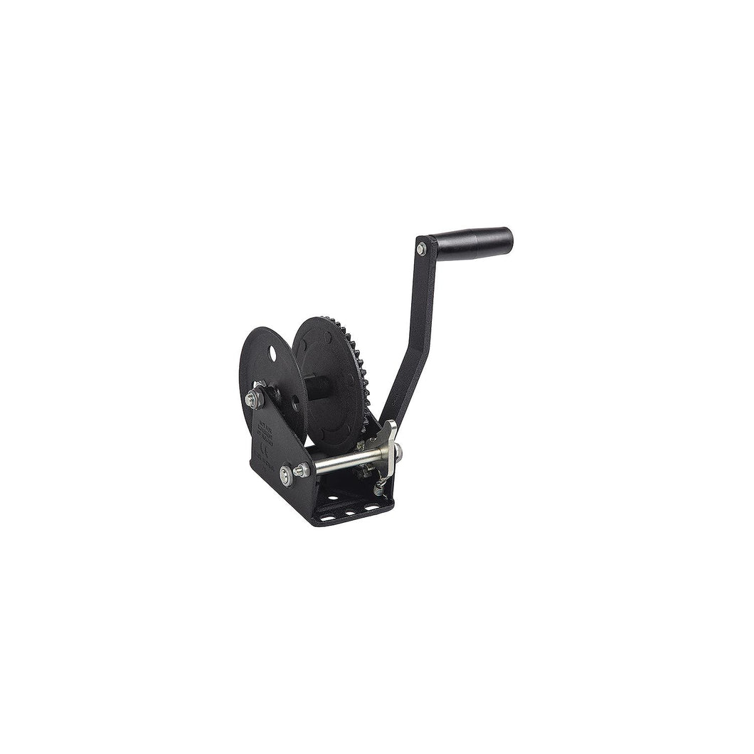 Fulton 142226 Single Speed 1,500 lb Max Load Trailer Winch, Glossy Black -Modern Boat Sales & Service
