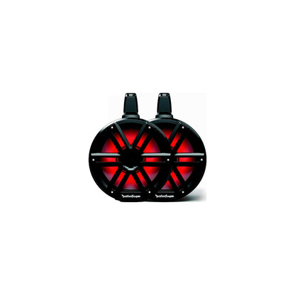 Rockford Fosgate M2WL10HB Color Optixâ„¢ 2-Way Horn Loaded Wake Tower Speakers, 10" w/ Black & Stainless Grills -Modern Boat Sales & Service