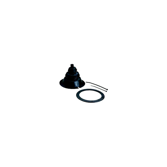 Attwood 128205 Motorwell Boot 4" Black -Modern Boat Sales & Service