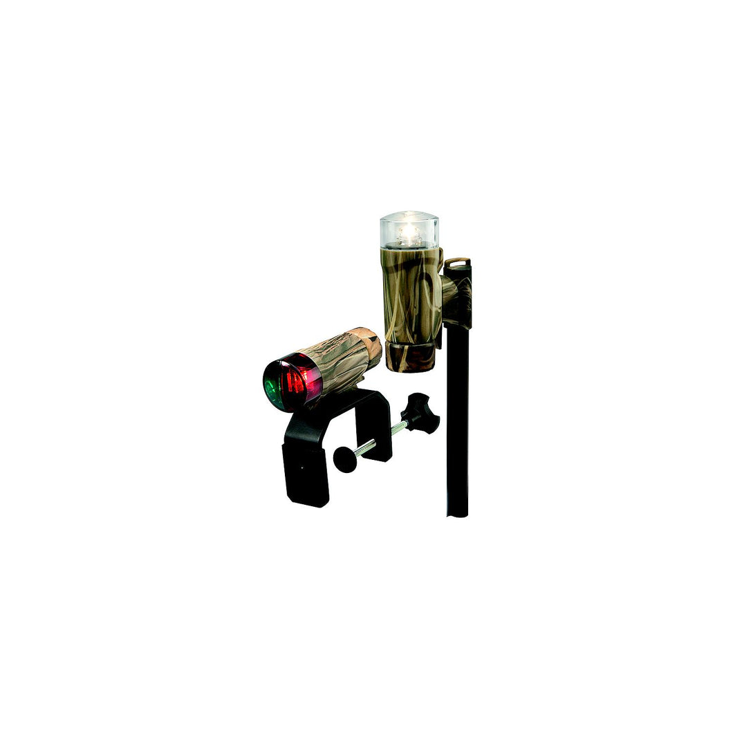 Attwood 141957 C-Clamp Mount Portable LED Nav Light Kit w/Telescoping Pole, Real TreeÂ® Max-4 Camo -Modern Boat Sales & Service