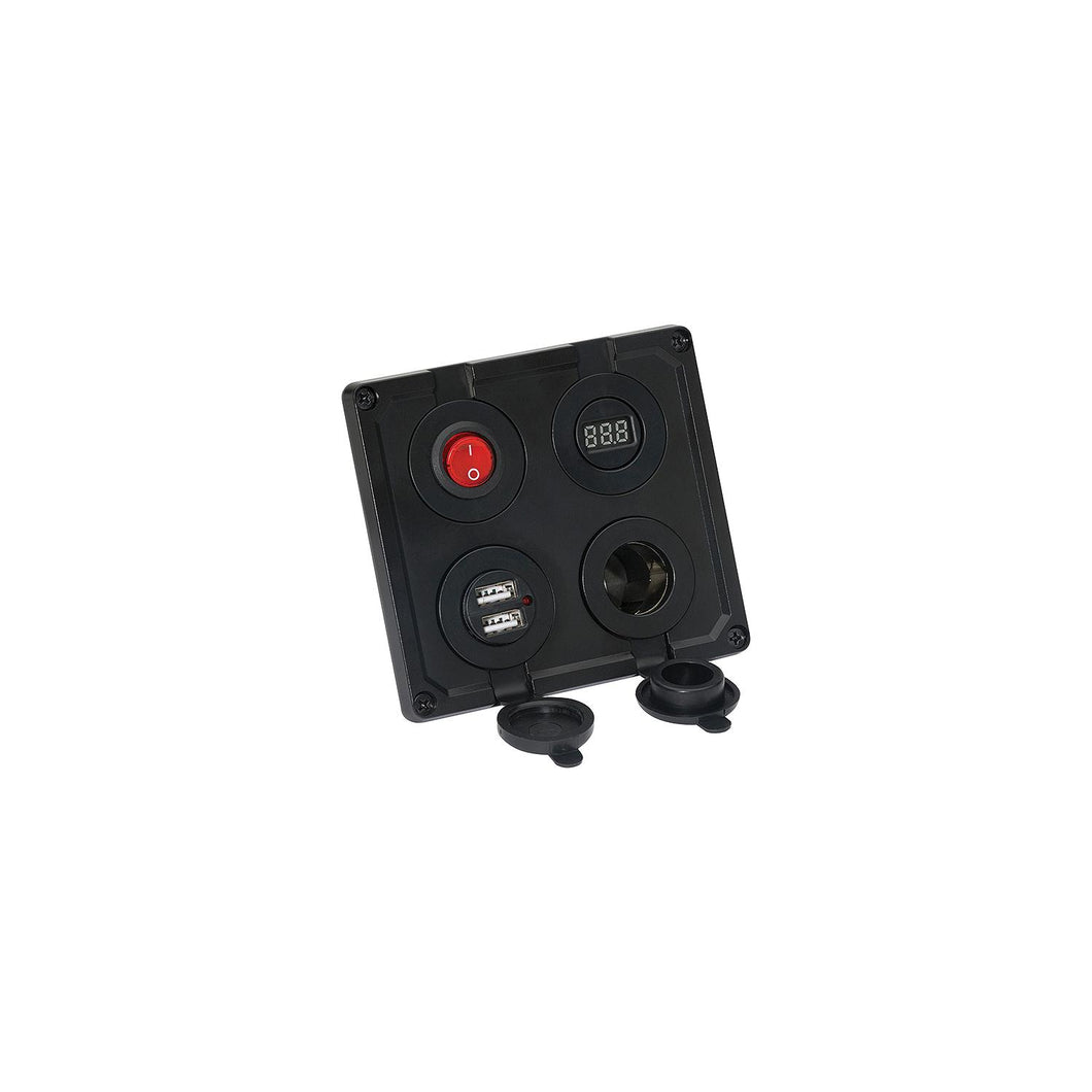 Attwood 142646 12V Adapter w/Dual USB Ports & Battery Charge Display -Modern Boat Sales & Service