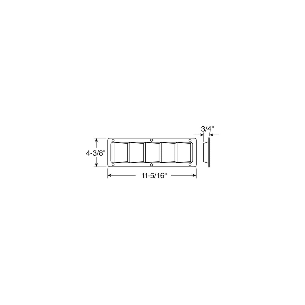 Louver Vent Stainless Steel Default Title -Modern Boat Sales & Service