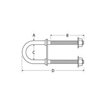 Attwood Bow Eye U-Bolt 1/2"-13 x 3-1/4" -Modern Boat Sales & Service