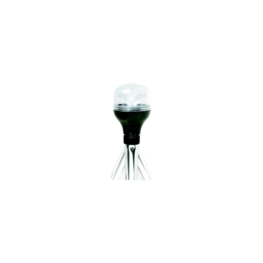 Attwood 5550PA207 2NM LED All-Round Fold-Down Light with Lightarmor Base & Aluminum Pole, 20