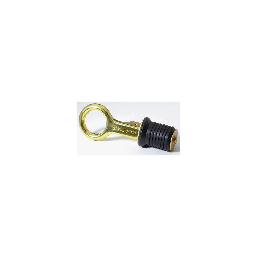Attwood Brass Snap-Handle Drain Plug Without Chain -Modern Boat Sales & Service