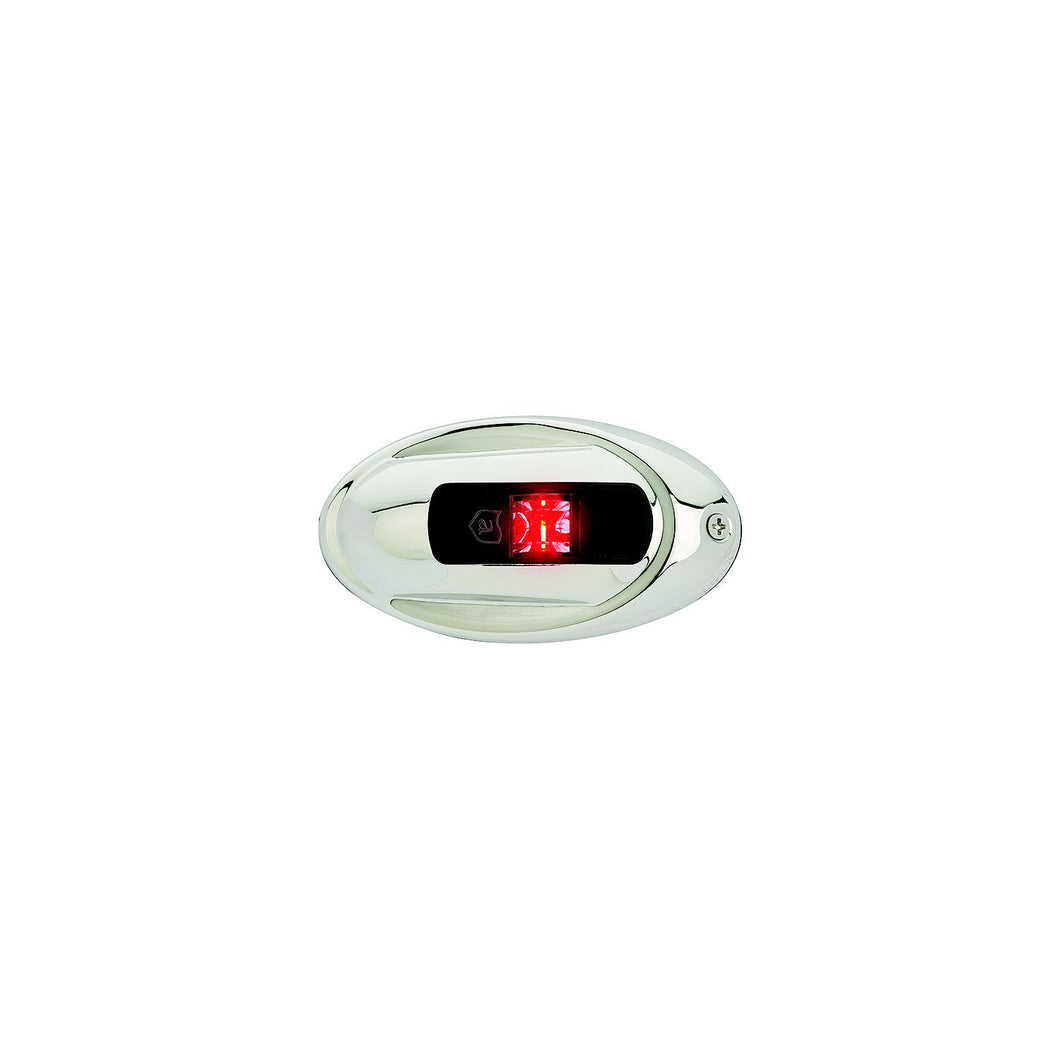 Attwood LightArmor LED Vertical Surface Mount Port Side Light, Oval -Modern Boat Sales & Service