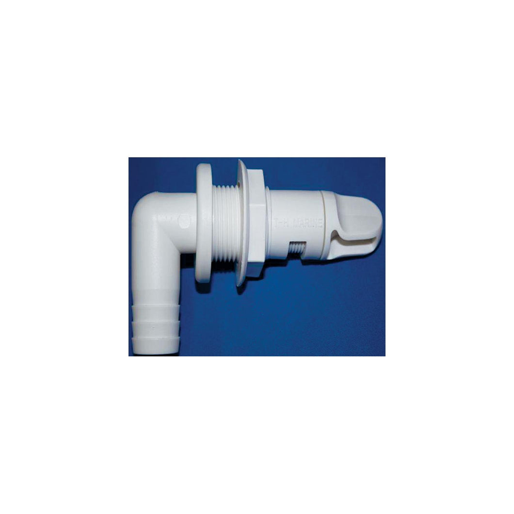 T-H Marine AHV92DP Aerator Spray Head 90A Fixed Flange w/Shut Off, 3/4