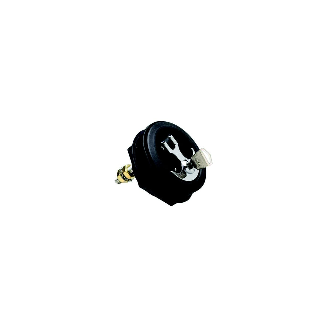 T-H Marine ALC1DP Locking Anchor Handle Latch, Black Body, Chrome Handle -Modern Boat Sales & Service