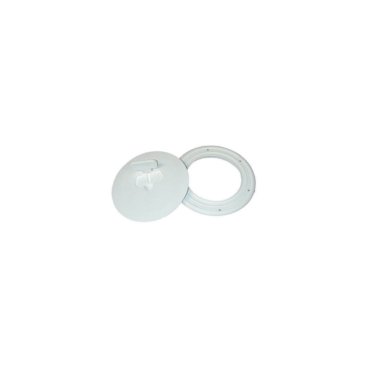 T-H Marine Quick Release Deck Plate 8" Diameter, Polar White -Modern Boat Sales & Service