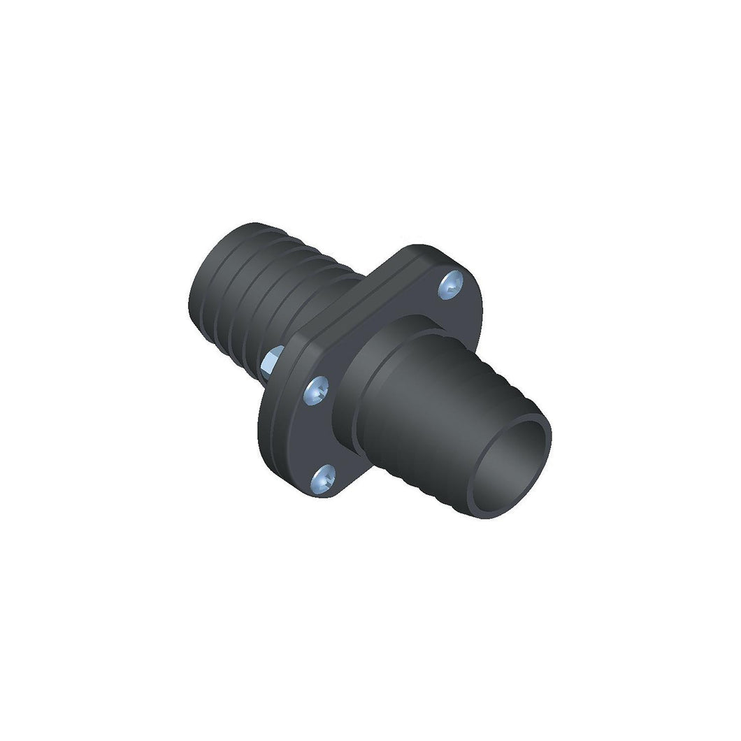 T-H Marine Inline Scupper Double Barb, Black -Modern Boat Sales & Service