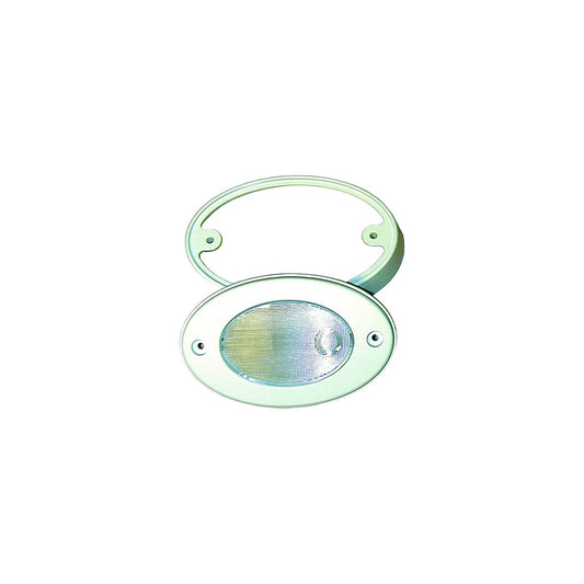 T-H LED Oval Light With Mounting Ring, White -Modern Boat Sales & Service