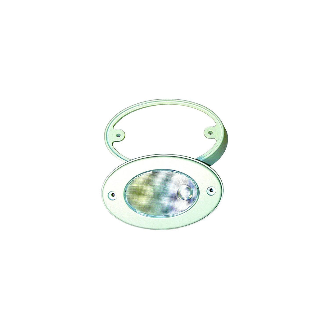 T-H LED Oval Light With Mounting Ring, White -Modern Boat Sales & Service