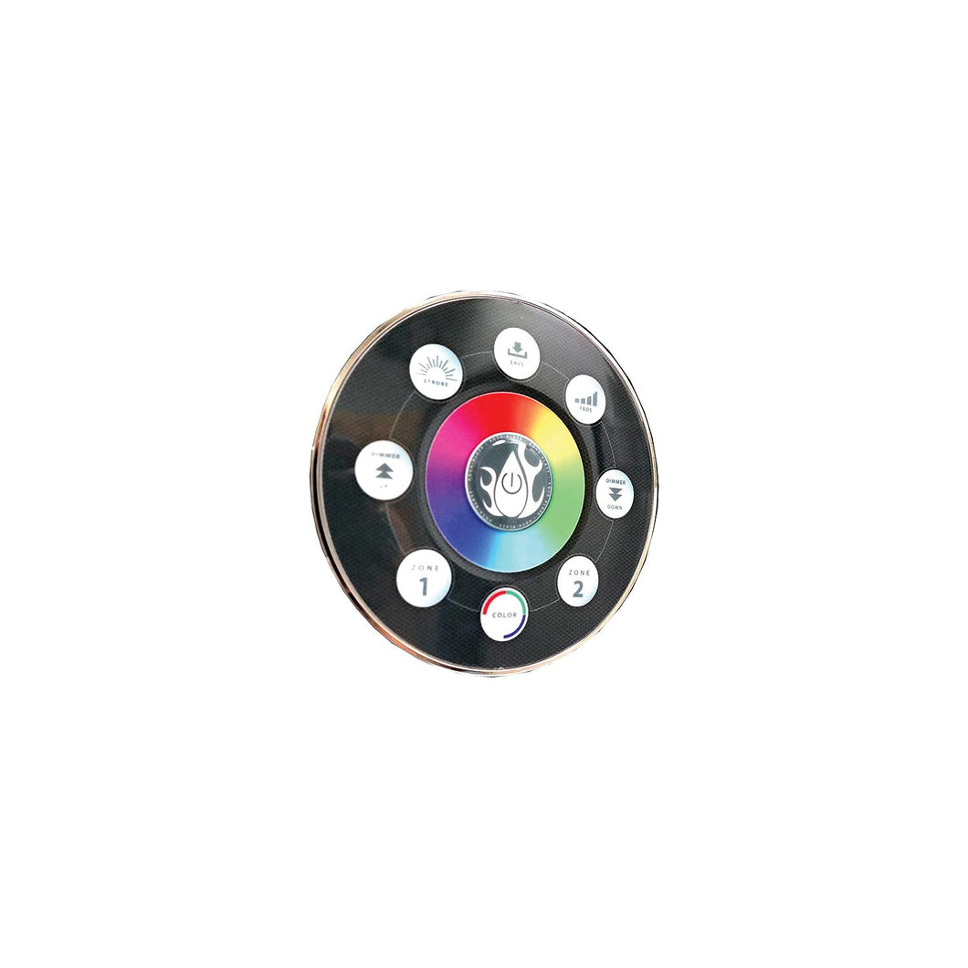 TH Marine LEDRGBCONT4RDP RGB LED Light Controller, Round w/Chrome Bezel -Modern Boat Sales & Service