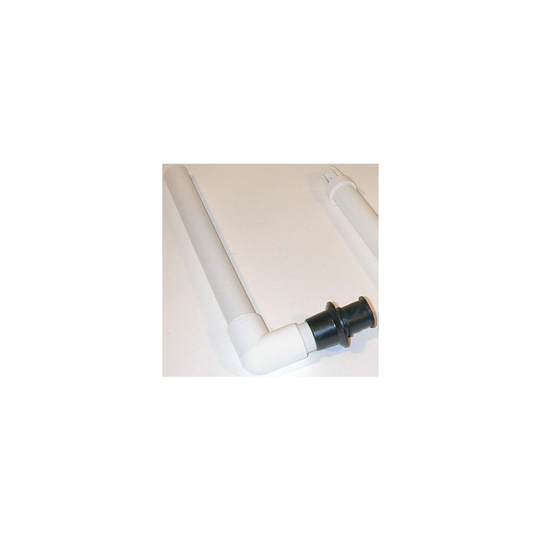 T-H Marine Push In Overflow Drain Tube 90 Degree Fits All 1-1/8