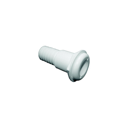 T-H Marine Straight Thru-Hull Fitting For Hose, White Default Title -Modern Boat Sales & Service