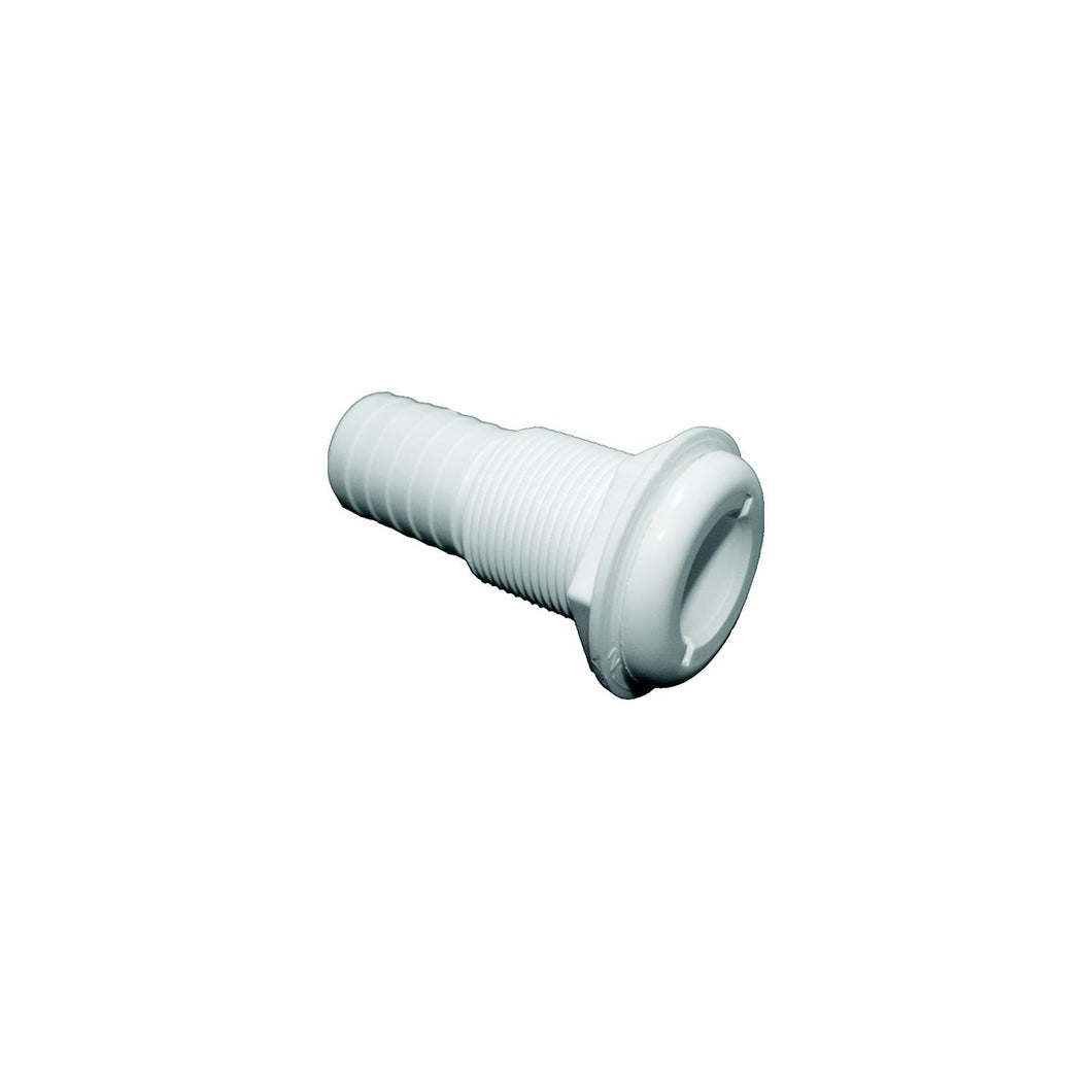 T-H Marine Straight Thru-Hull Fitting For Hose, White Default Title -Modern Boat Sales & Service