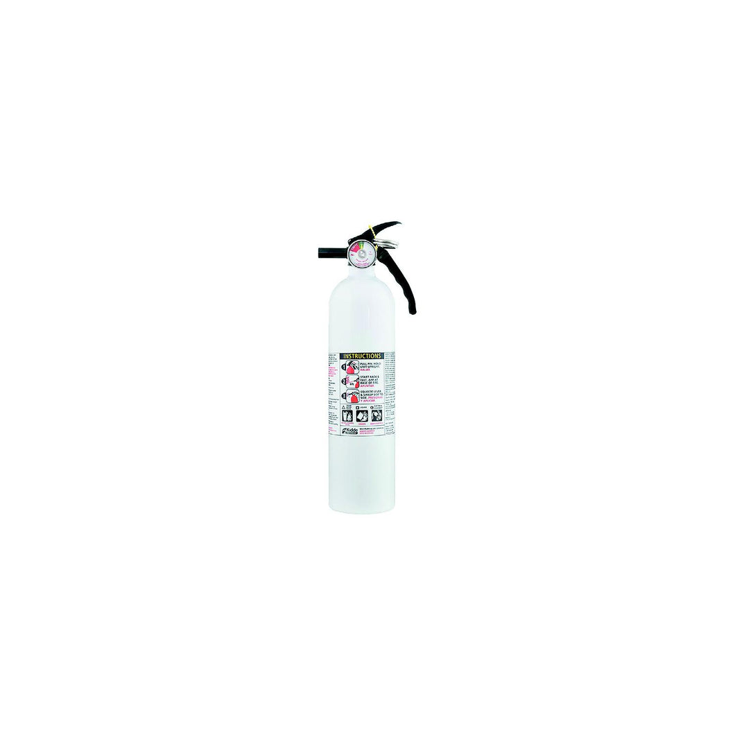 Kidde 466627MTL Basic Fire Extinguisher, White 1A10BC w/Gauge -Modern Boat Sales & Service