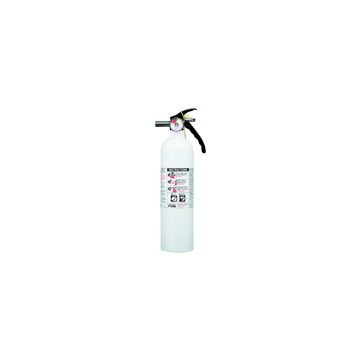 Kidde 466628MTL Basic Fire Extinguisher, White 10 BC w/Gauge -Modern Boat Sales & Service