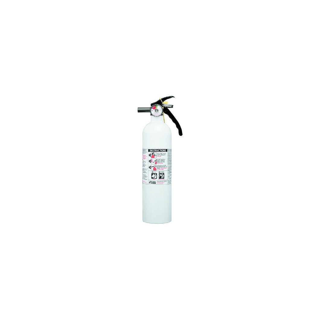 Kidde 466628MTL Basic Fire Extinguisher, White 10 BC w/Gauge -Modern Boat Sales & Service