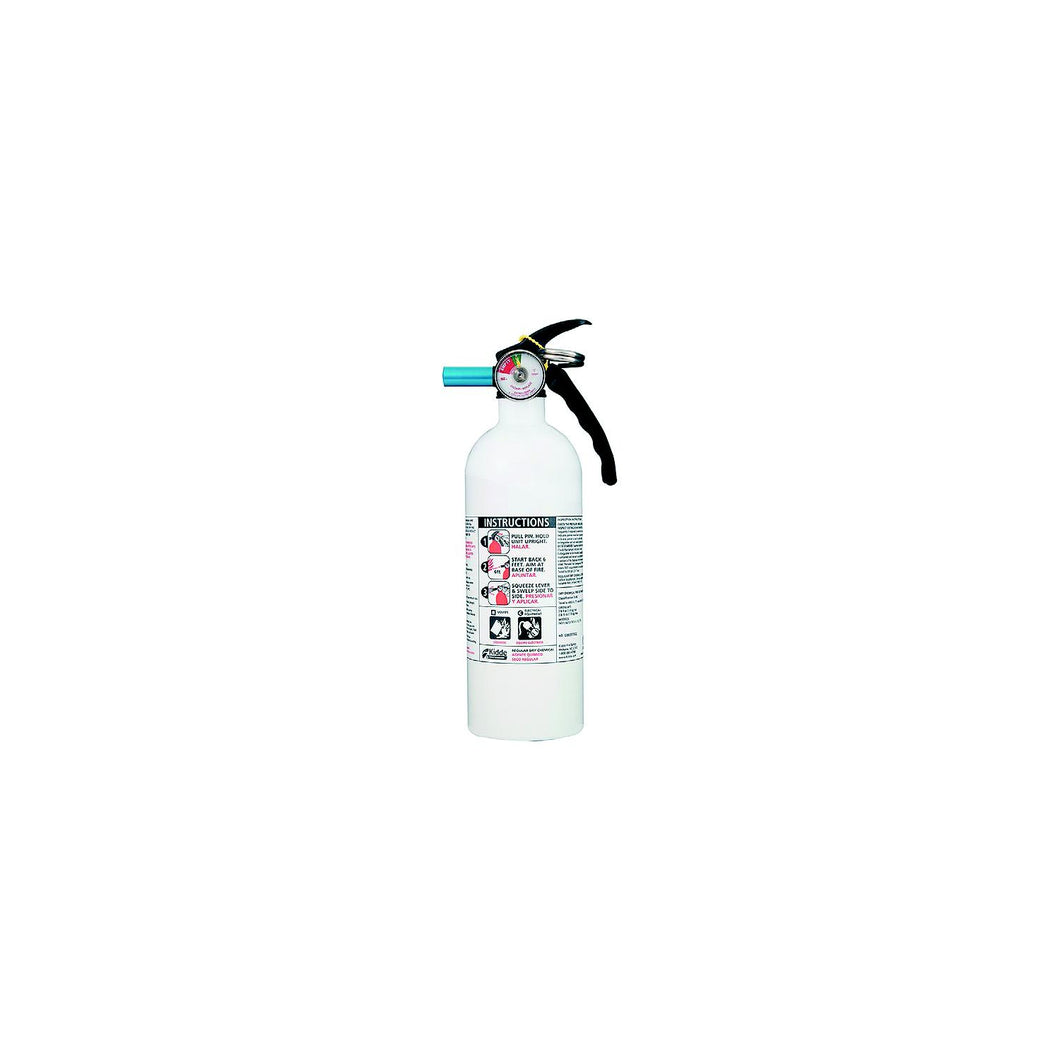 Kidde 466635MTL Basic Fire Extinguisher, White 5 BC w/Gauge -Modern Boat Sales & Service