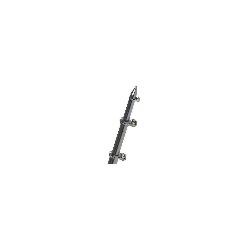 Taco OT0318HDVEL Deluxe Aluminum Tele-Outrigger Pole, 18', Silver, 1 pr. -Modern Boat Sales & Service
