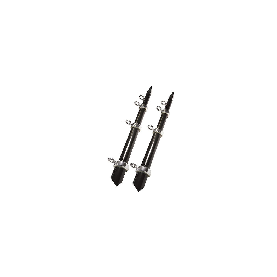 15' Heavy Duty Black/Silver Telescoping Outrigger Default Title -Modern Boat Sales & Service