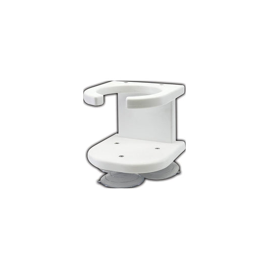 Taco P012003W 1 Drink Holder, White Poly w/Suction Cup Mt. -Modern Boat Sales & Service