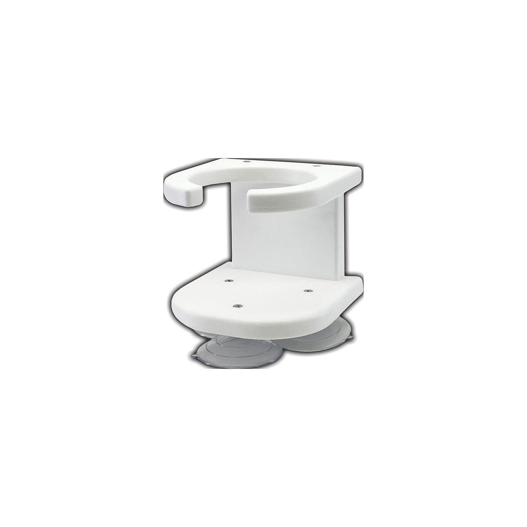 Taco P012003W 1 Drink Holder, White Poly w/Suction Cup Mt. -Modern Boat Sales & Service