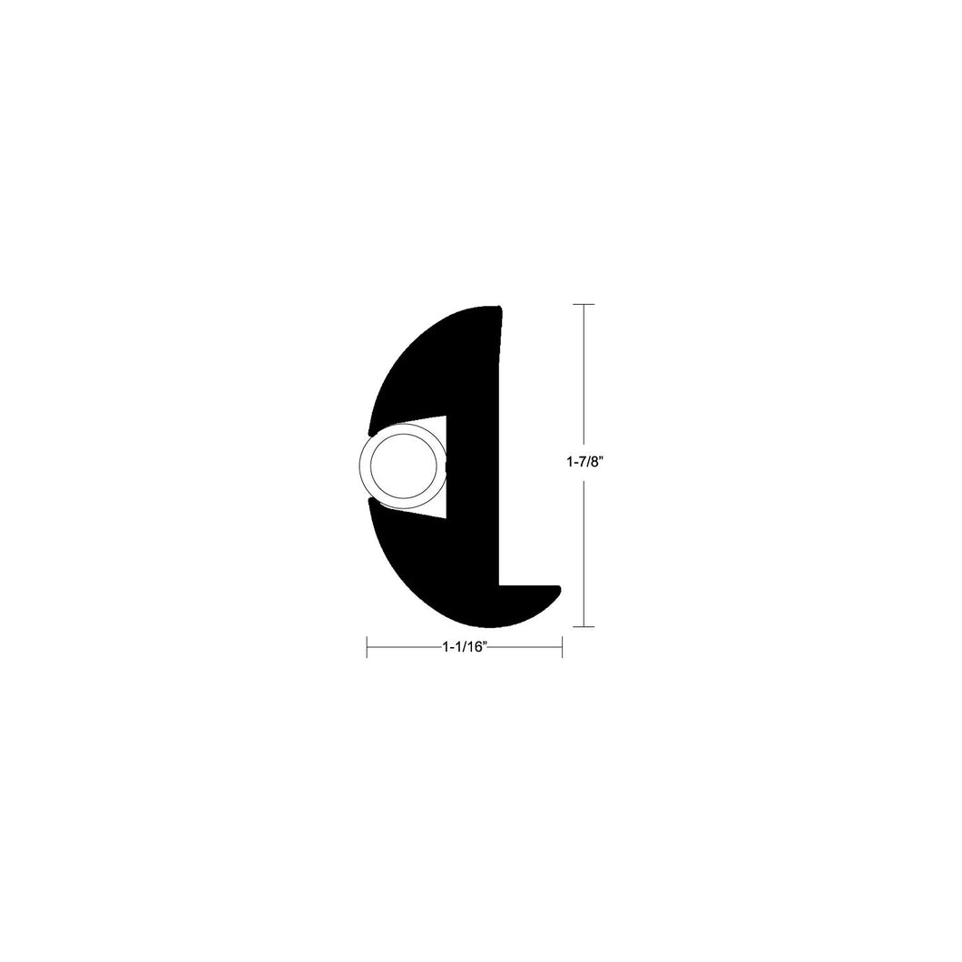 Black Flexible Vinyl Rail 50' -Modern Boat Sales & Service