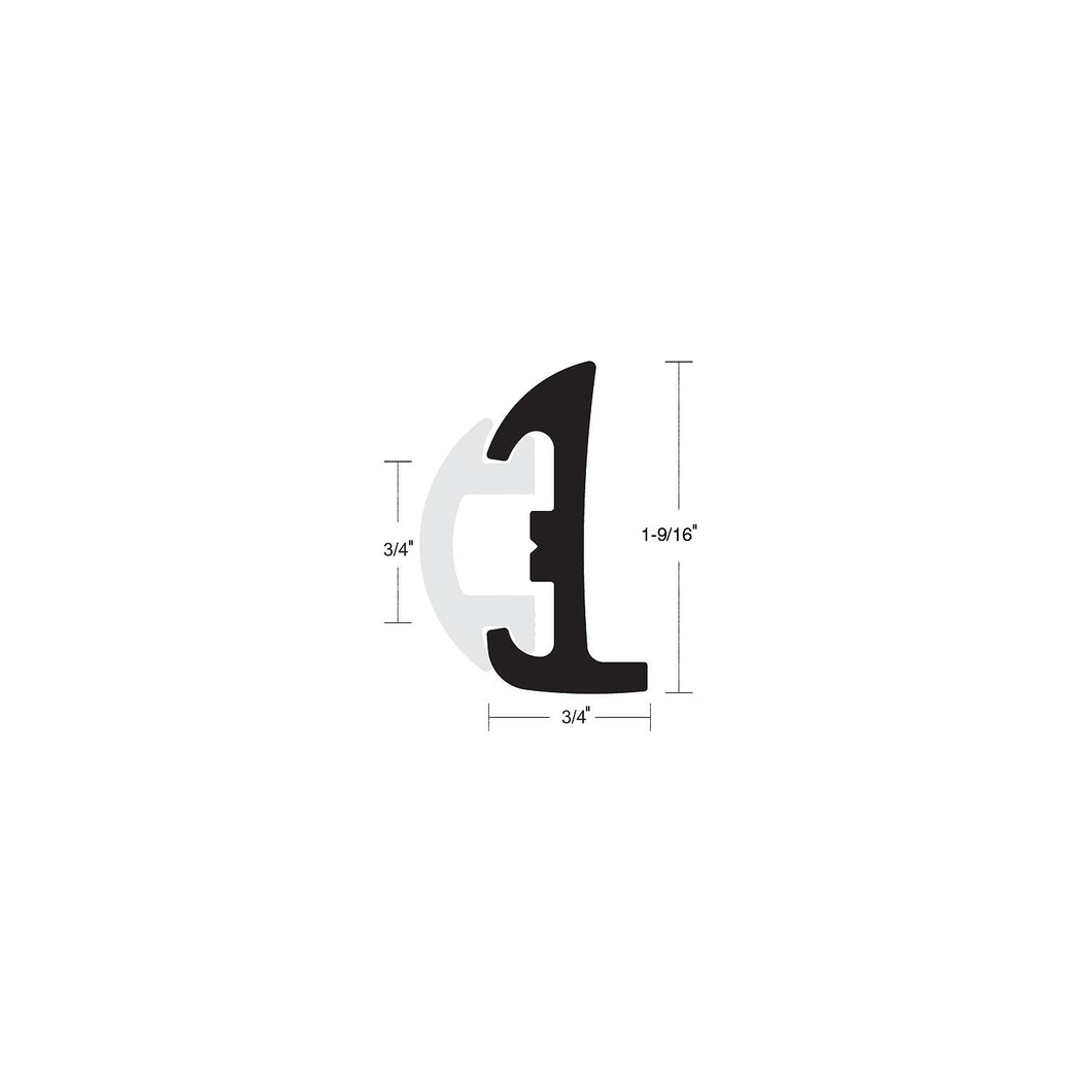 Black Semi-Rigid Rubrail w/Inser -Modern Boat Sales & Service