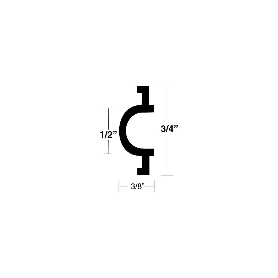 Taco V120334BKA501 Flexible Vinyl Insert, 50' Black -Modern Boat Sales & Service