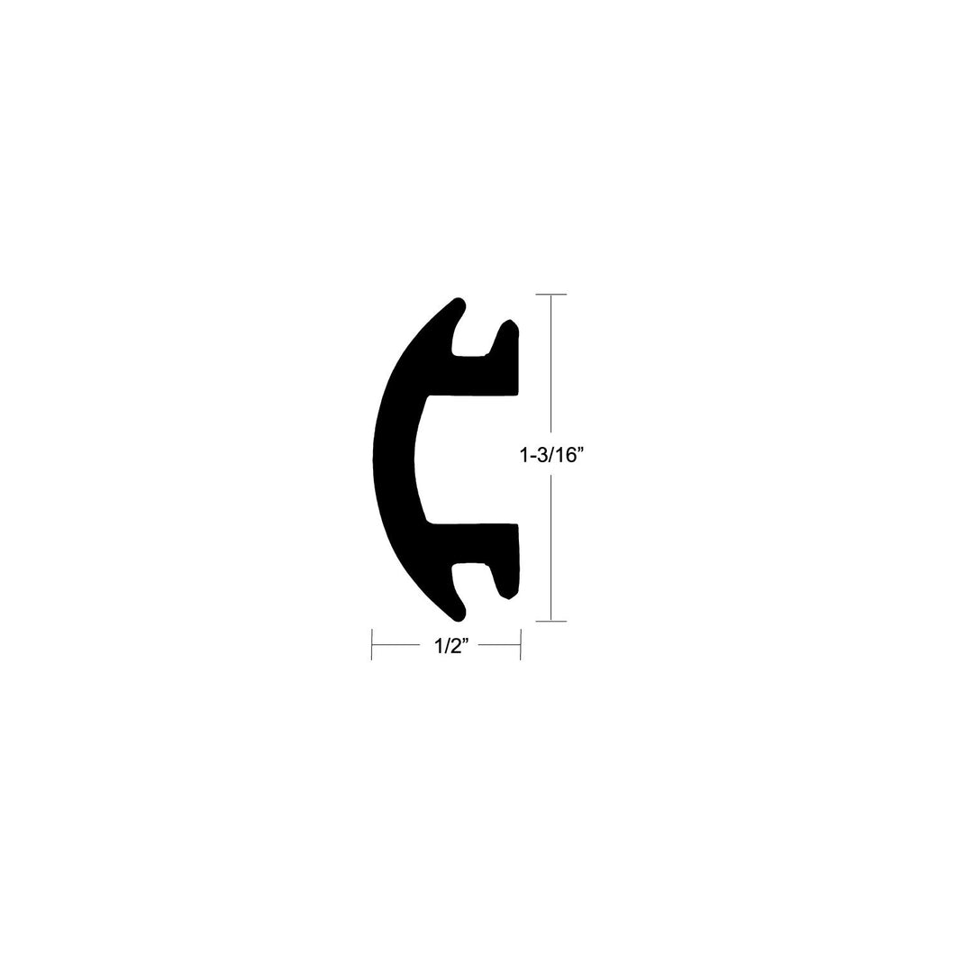 Taco V124144BKA701 Flexible Vinyl Insert, 70' Black -Modern Boat Sales & Service