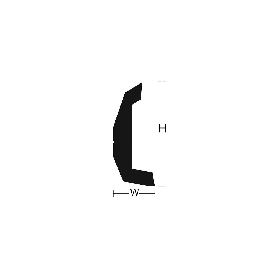 Rigid Vinyl Rub Rail, White, 1-7/8