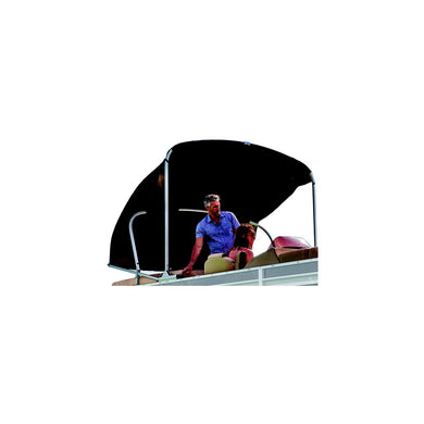 Lippert Sureshade Power Bimini ,Clear Anodized Frame, Black Canvas -Modern Boat Sales & Service