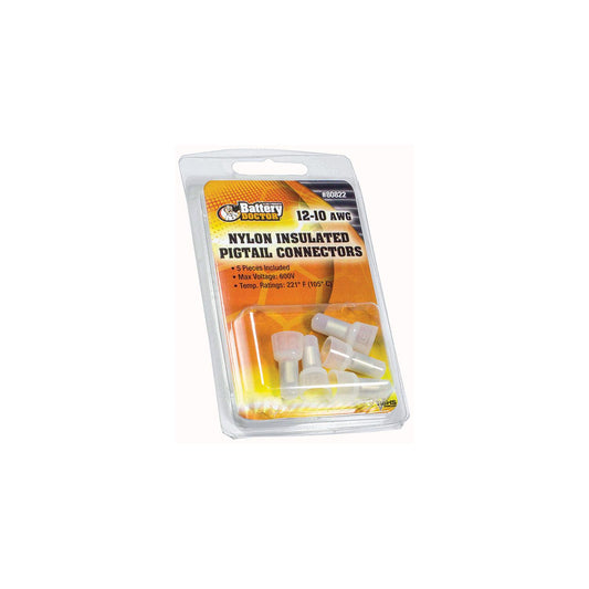 Battery Doctor High Temperature Vinyl Insulated Pigtail Connector, 12-10 AWG, 5/Pk. -Modern Boat Sales & Service