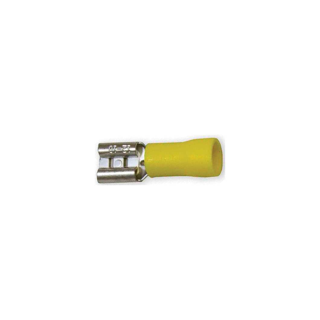 Battery Doctor Yellow Vinyl Insulated Quick Disconnects, 12-10 AWG, Female, 25/Pk. -Modern Boat Sales & Service