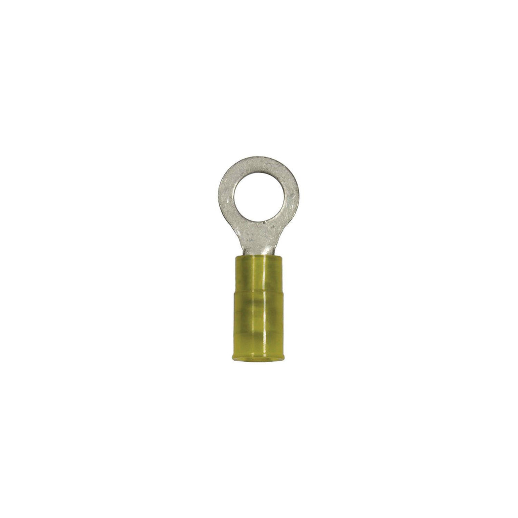 Battery Doctor Yellow Nylon Insulated Ring Terminal, 12-10 AWG, 5/Pk. -Modern Boat Sales & Service