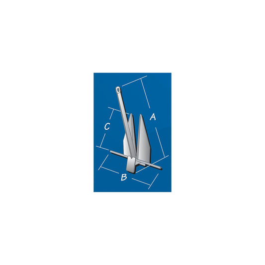 Tie Down Engineering Danforth Hi-Tensile Anchor -Modern Boat Sales & Service
