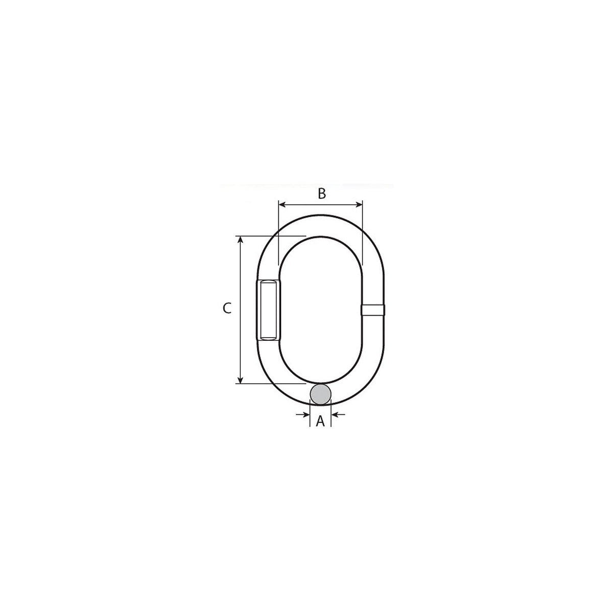 Acco/Peerless 8451100 V10 Chain Oblong Master Link, 5/8" -Modern Boat Sales & Service