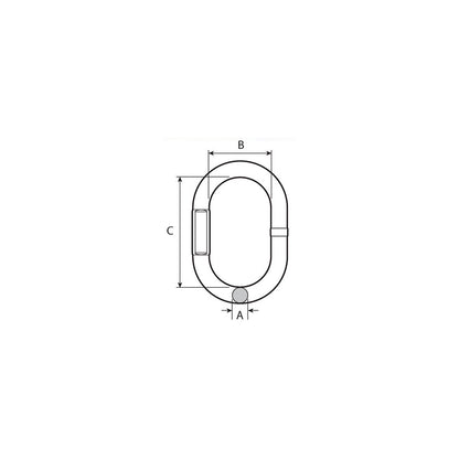 Acco/Peerless 8451100 V10 Chain Oblong Master Link, 5/8" -Modern Boat Sales & Service