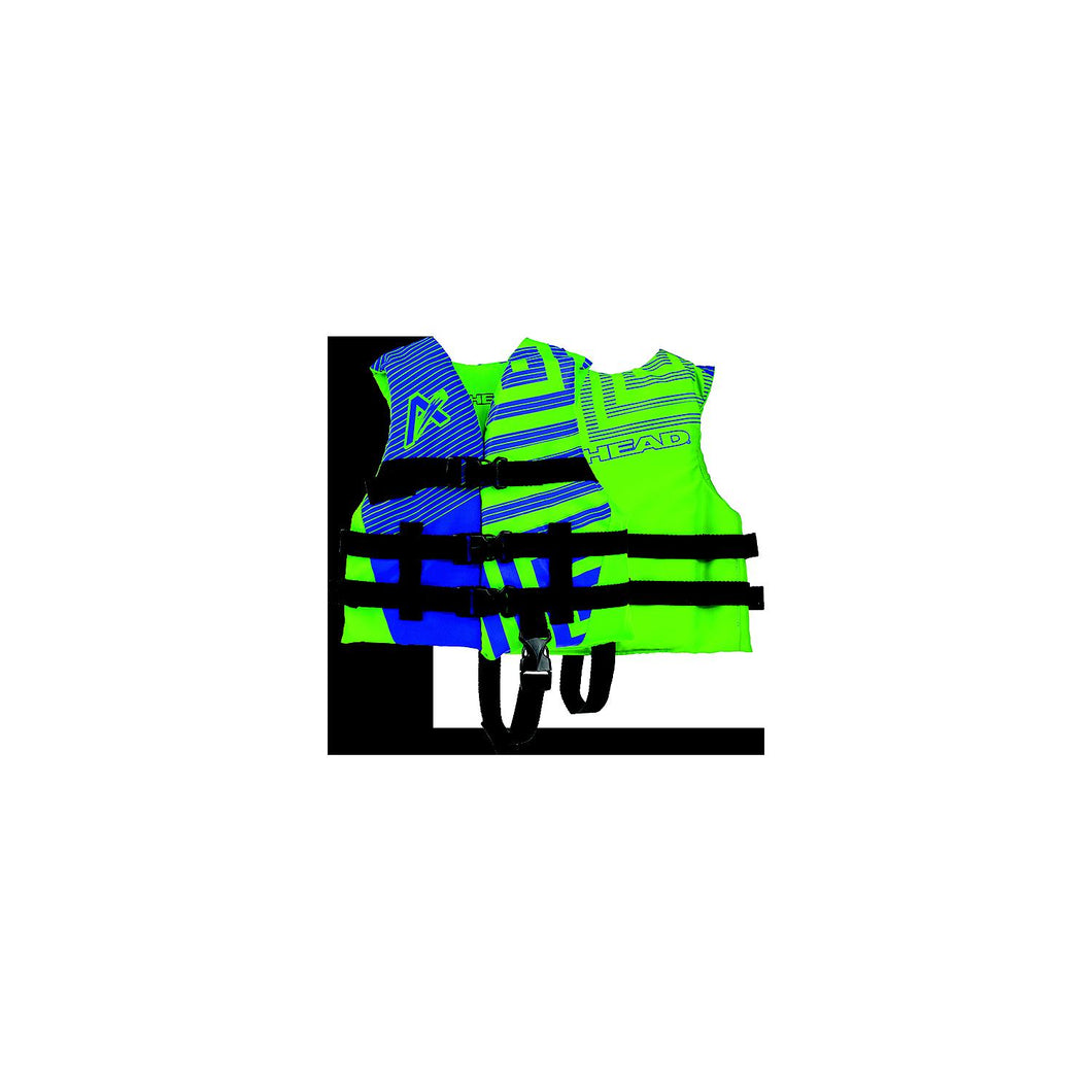 Airhead 3008102ALGBL Child/Youth Trend Vest, Child, Green/Blue -Modern Boat Sales & Service