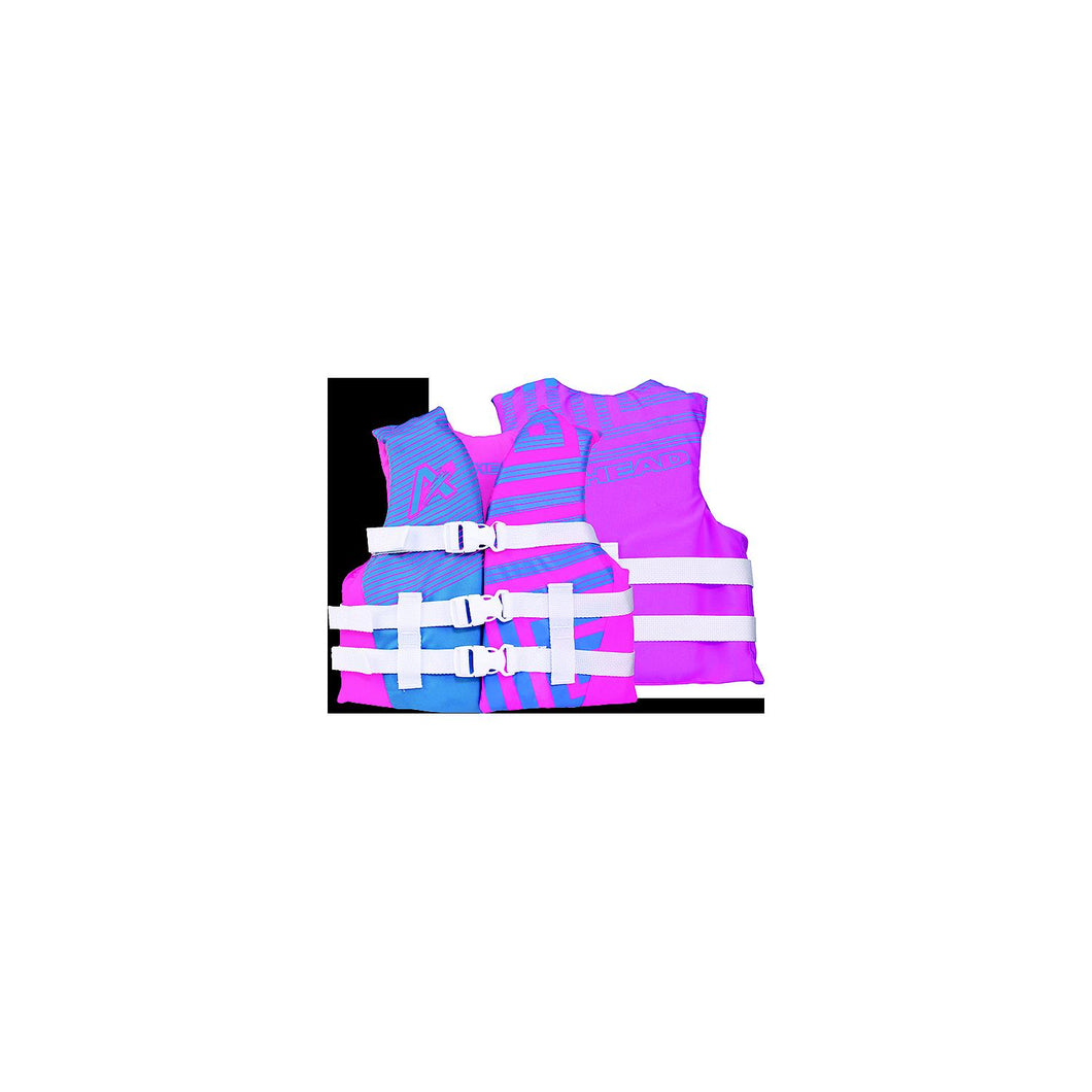 Airhead 3008103AHPSB Child/Youth Trend Vest, Youth, Pink/Blue -Modern Boat Sales & Service