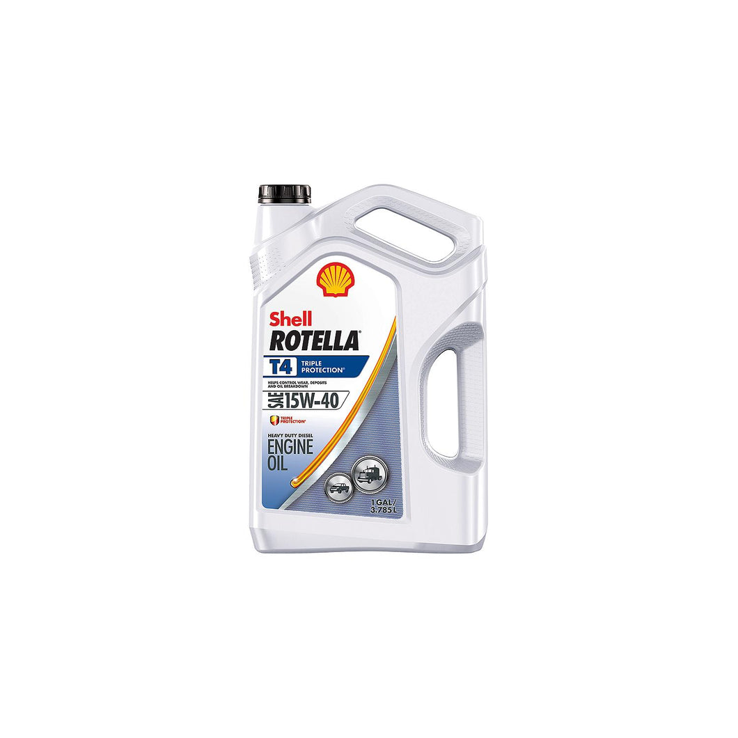 Shell 550045128 RotellaÂ® T Triple-ProtectionÂ® Heavy-Duty Diesel Motor Oil, 15W-40, 5 Gal. Default Title -Modern Boat Sales & Service