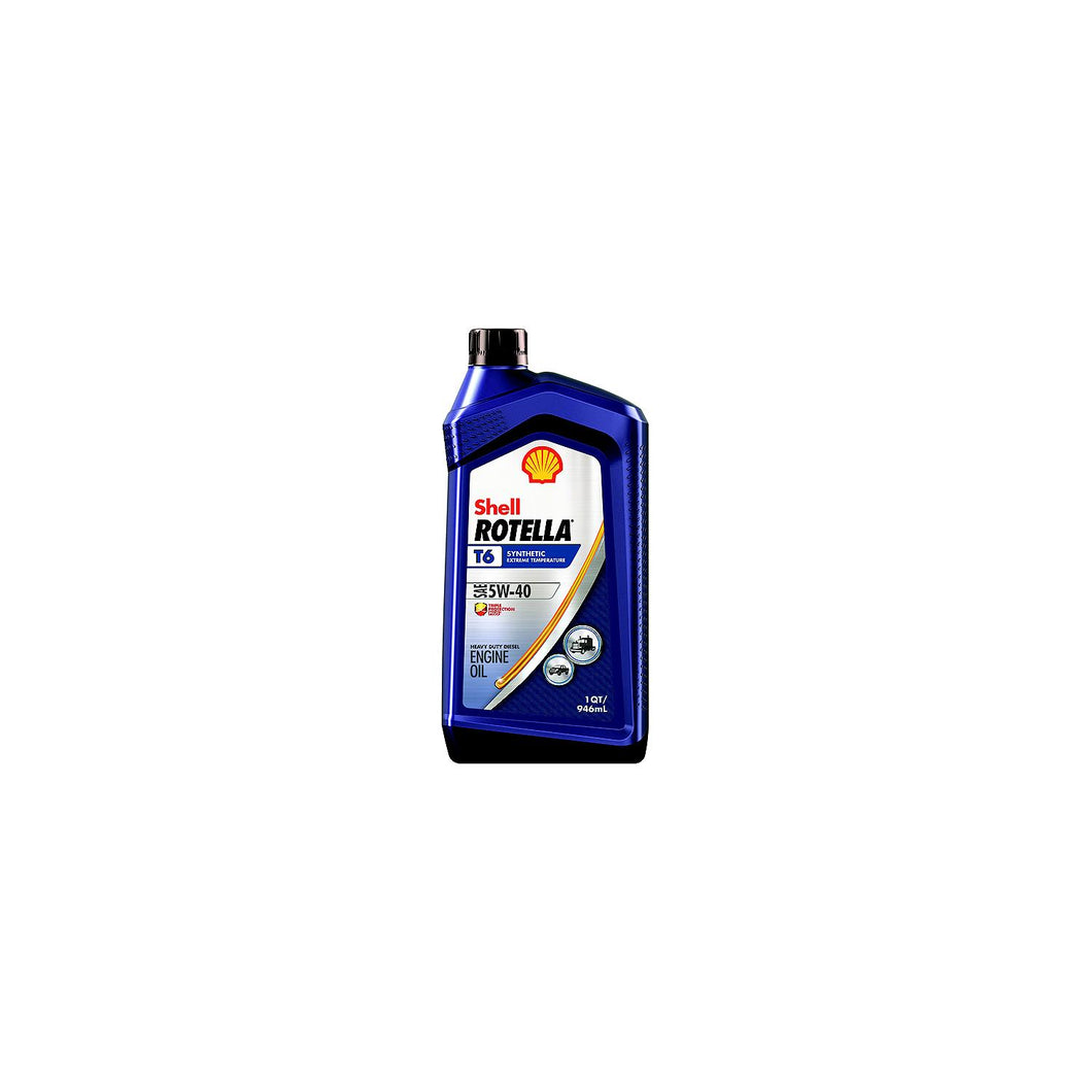 Shell 550049479 RotellaÂ® T6 Synthetic Heavy Duty Diesel Engine Oil, 5W-40, Qt -Modern Boat Sales & Service