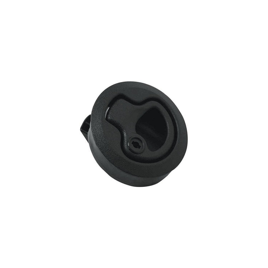 Teak Isle Flush Slam Latch, Locking, Black -Modern Boat Sales & Service