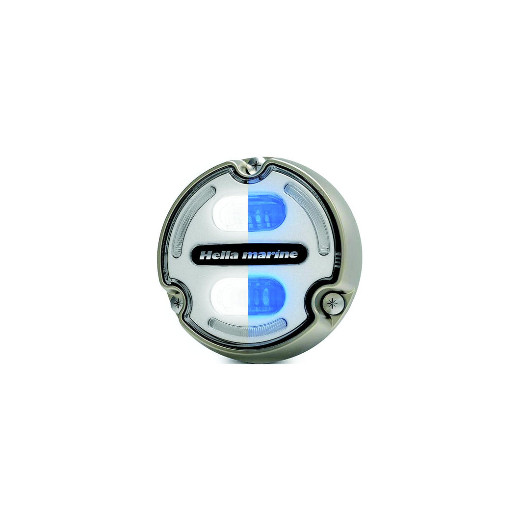 Hella 016147101 Apelo A2 Underwater Light, Bronze Housing, White Lens, White/Blue LEDs -Modern Boat Sales & Service