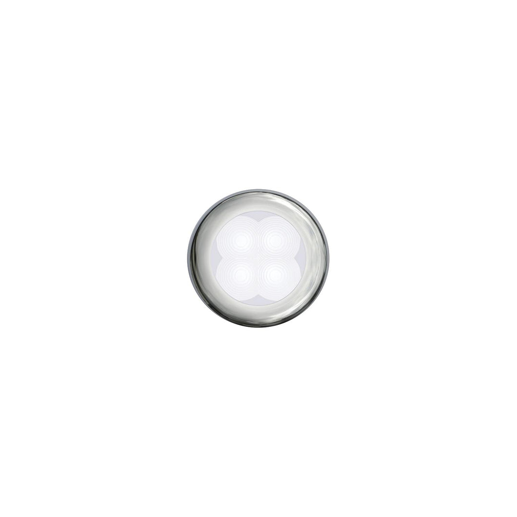 4 LED Round White/SS Bezel 12V -Modern Boat Sales & Service