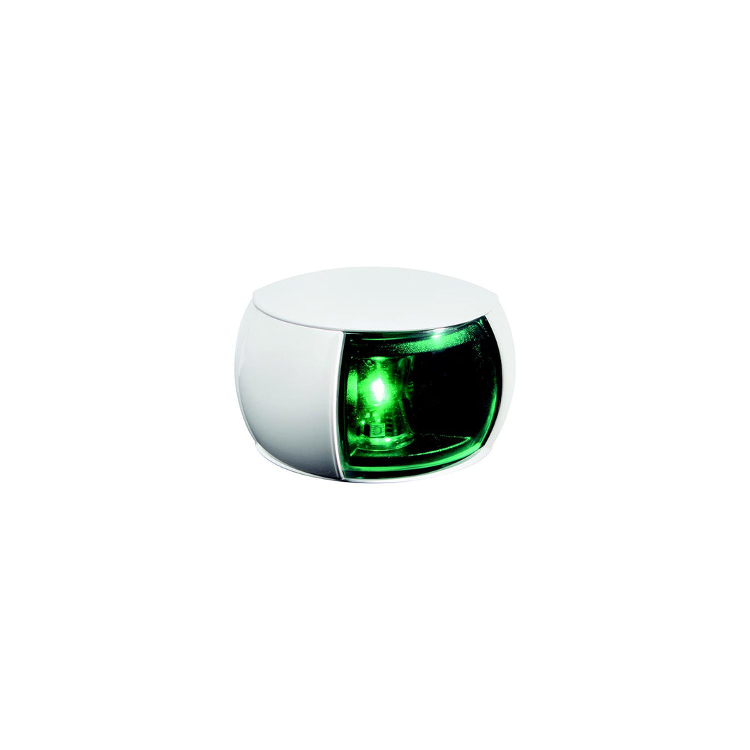 Hella 980520211 NaviLEDÂ® Starboard (Green) Side Light Only, White w/Green Lens, 1 ea. -Modern Boat Sales & Service