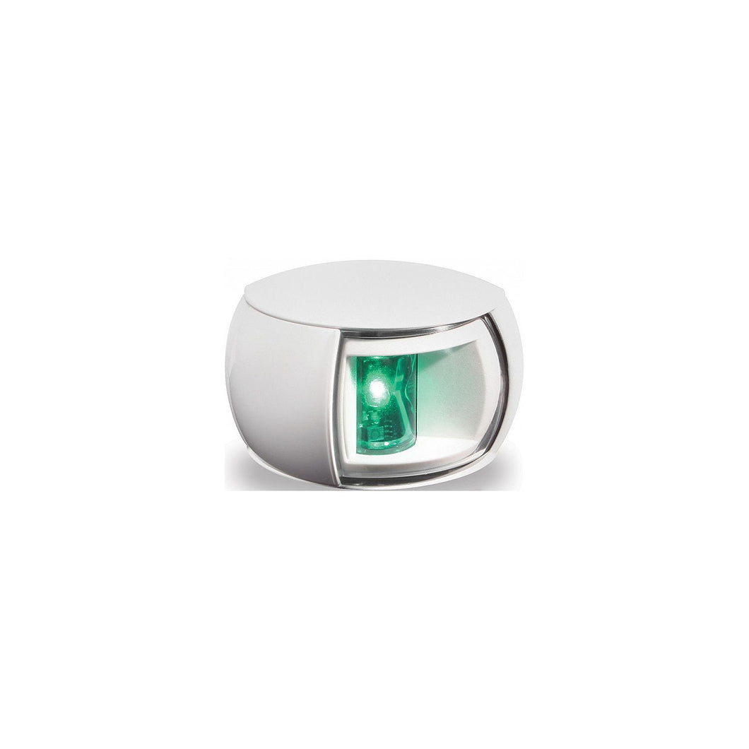 Hella 980520311 NaviLEDÂ® Starboard (Green) Side Light Only, White w/Clear Lens, 1 ea. -Modern Boat Sales & Service