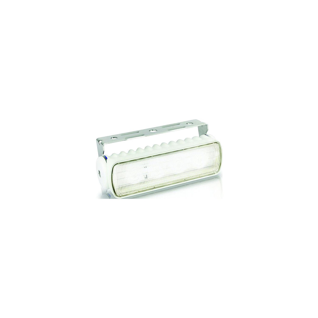 Hella Sea Hawk-R 9-33V DC Bracket Mount White Light LED Floodlight, White Housing, Spread Default Title -Modern Boat Sales & Service